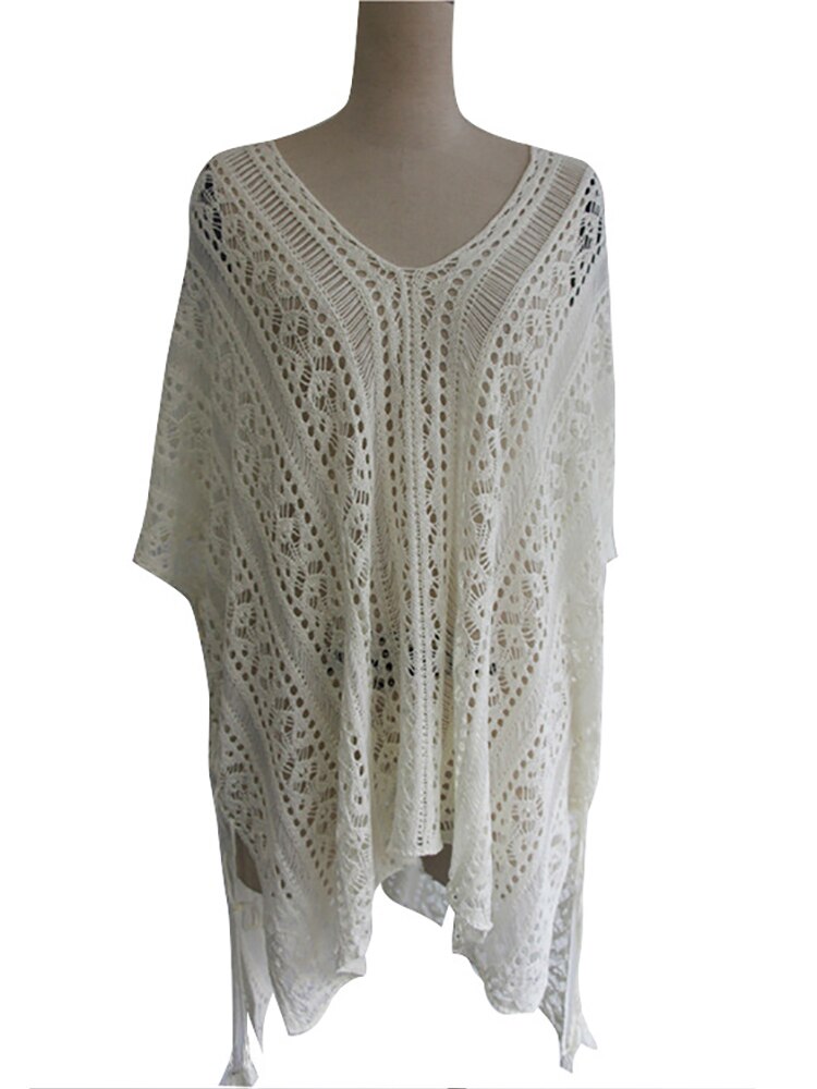 Boho Knit Tunic Swimsuit Coverup