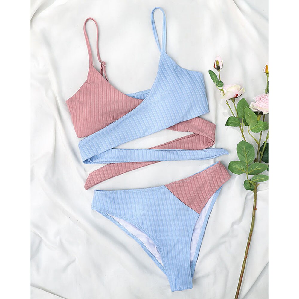 Multicolor Crossover Bikini